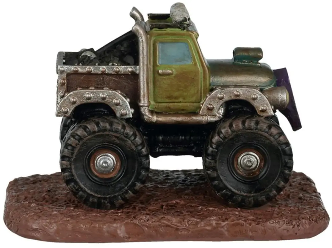 Lemax Spooky Town Wretched Wreck Monster Truck Ornament - afbeelding 2 van 4