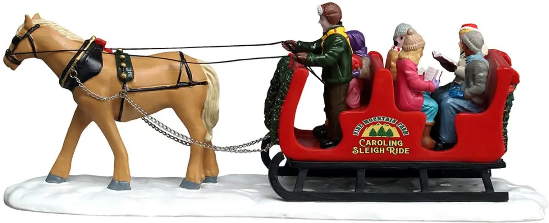 Lemax Caroling Sleigh Ride - Kerstdorp Figuur - afbeelding 4 van 4