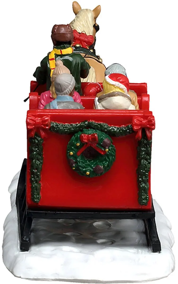 Lemax Caroling Sleigh Ride - Kerstdorp Figuur - afbeelding 2 van 4