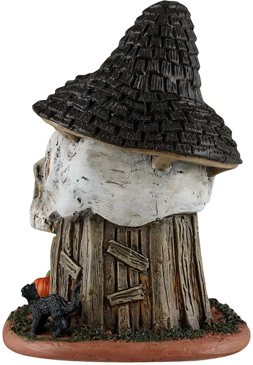 Lemax Spooky Town Witch's Skull Hut Verlicht Huisje - afbeelding 3 van 4