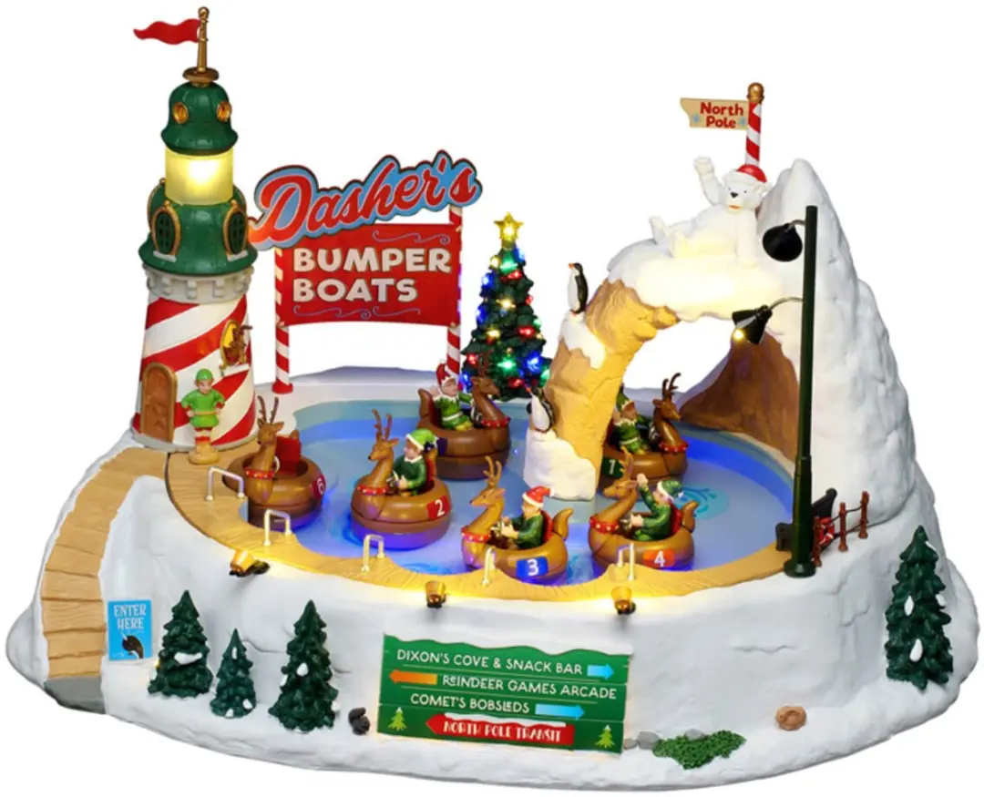 Lemax Dasher's Bumper Boats - afbeelding 3 van 4