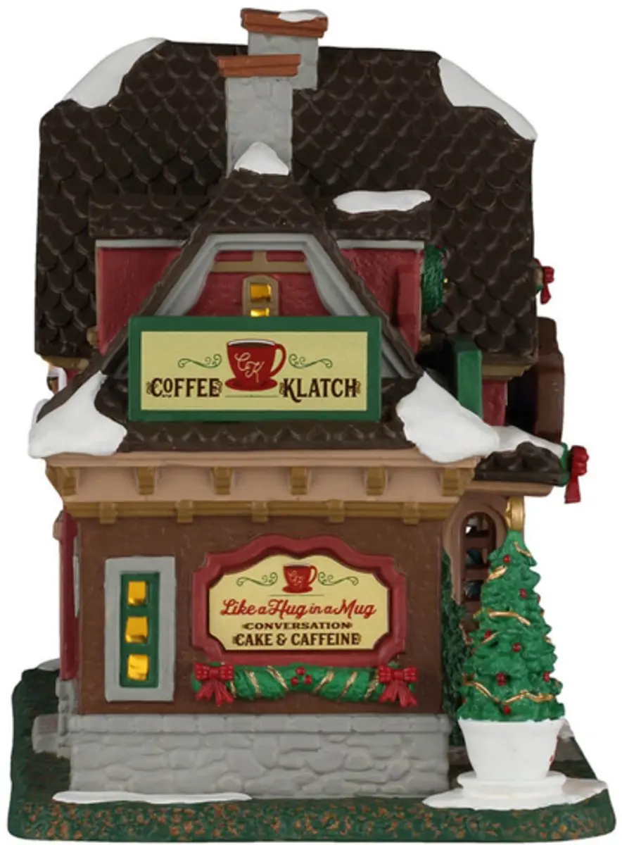Lemax Caddington Village Coffee Klatch Verlicht Kersthuisje - afbeelding 2 van 3