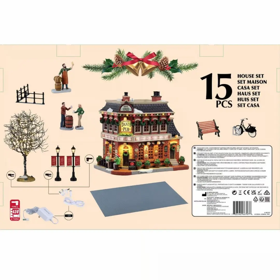 Lemax Dani's Pub Set Caddington Village 2026 - afbeelding 3 van 4