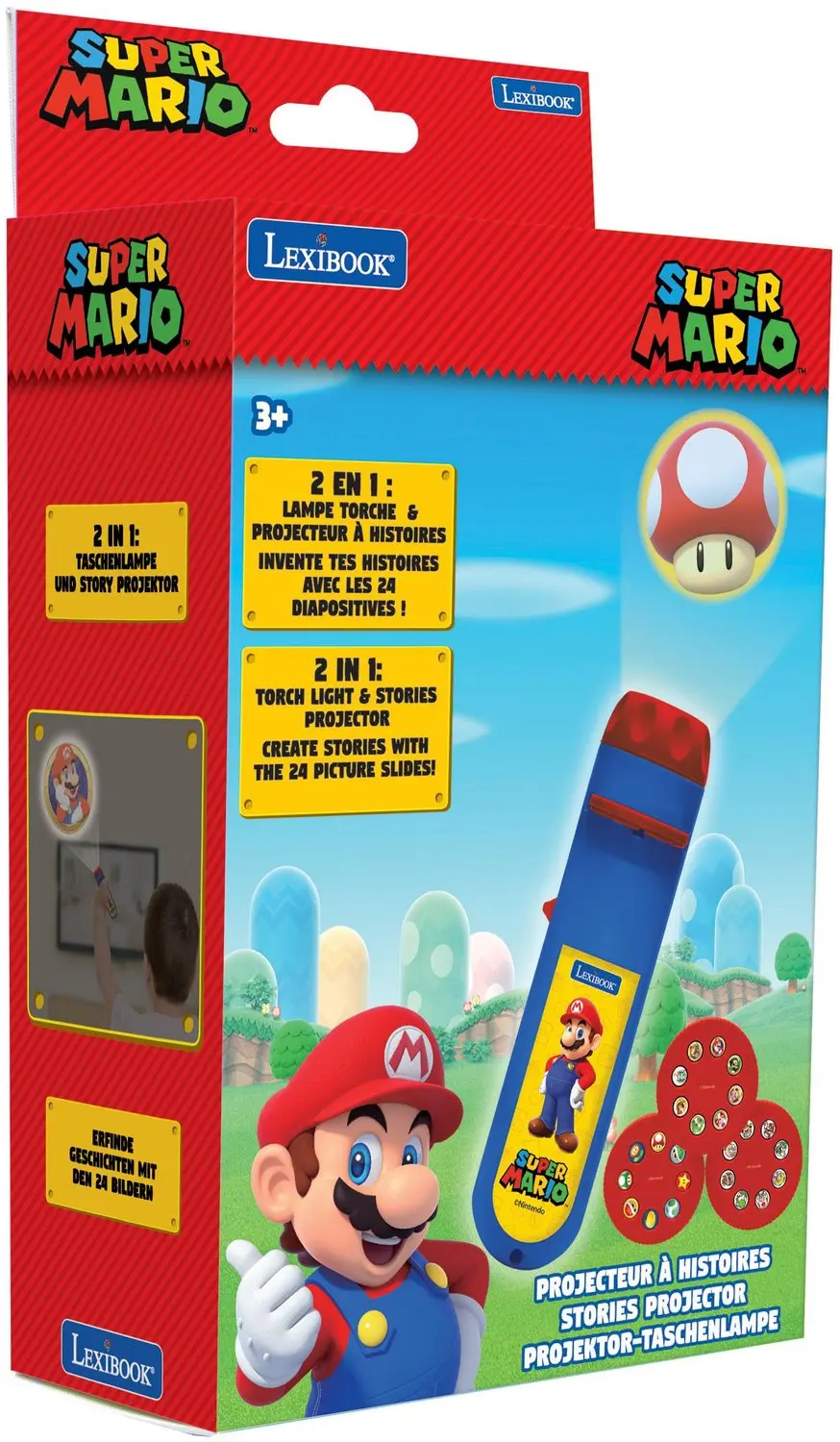 Lexibook Super Mario Projector en Zaklamp - afbeelding 6 van 6