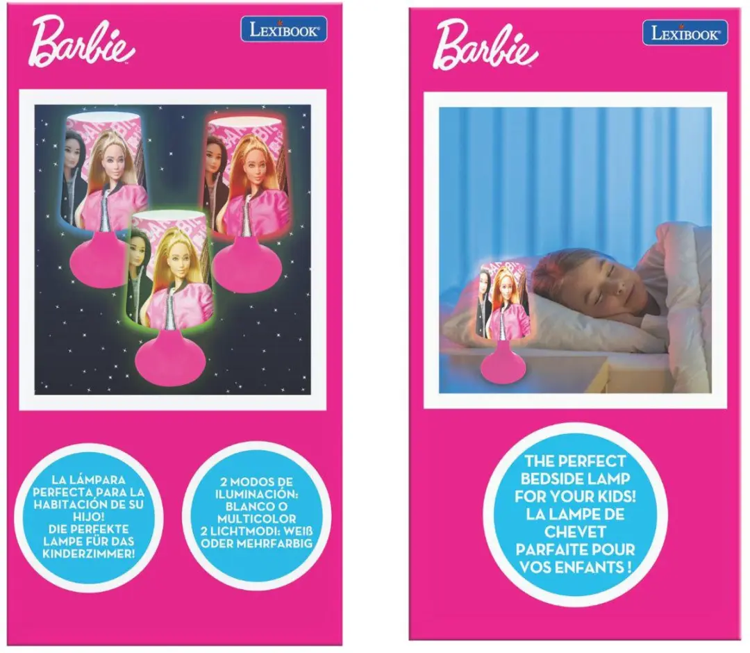 Lexibook Barbie Nachtlamp - Roze - afbeelding 5 van 6