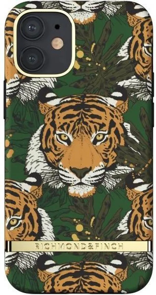 adidas Richmond Green Tiger Hoesje iPhone 12 Mini - Meerkleurig