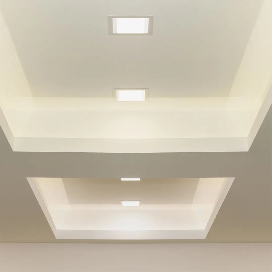 V-TAC VT-1207SQ-N LED-inbouwpaneel vierkant - 12W - 1160 Lumen - 2700K - Wit - afbeelding 4 van 6