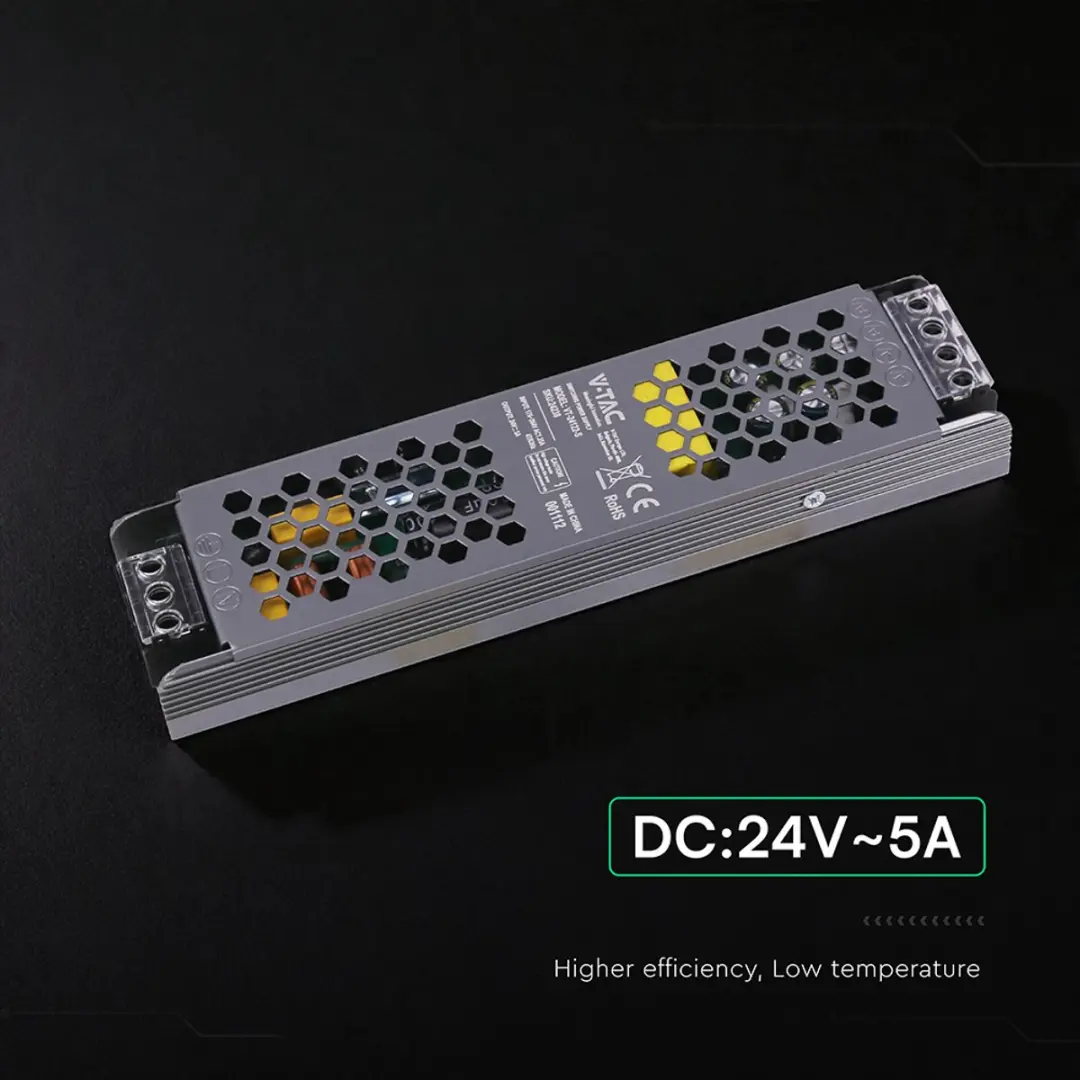 V-TAC VT-24122-S LED-transformator 120W 24V - afbeelding 4 van 6