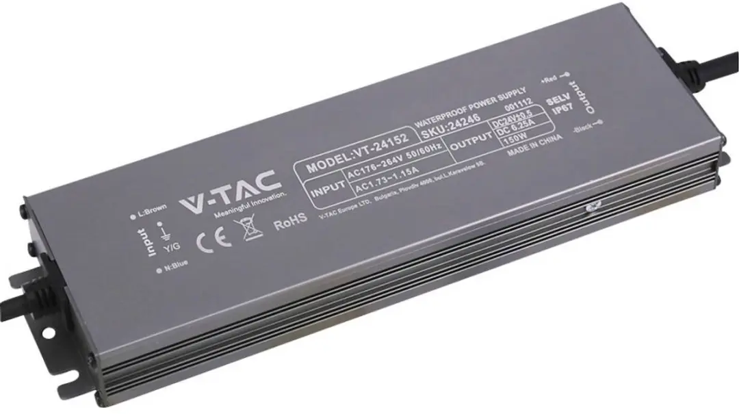 V-TAC VT-24152 LED-transformator 150W 24V
