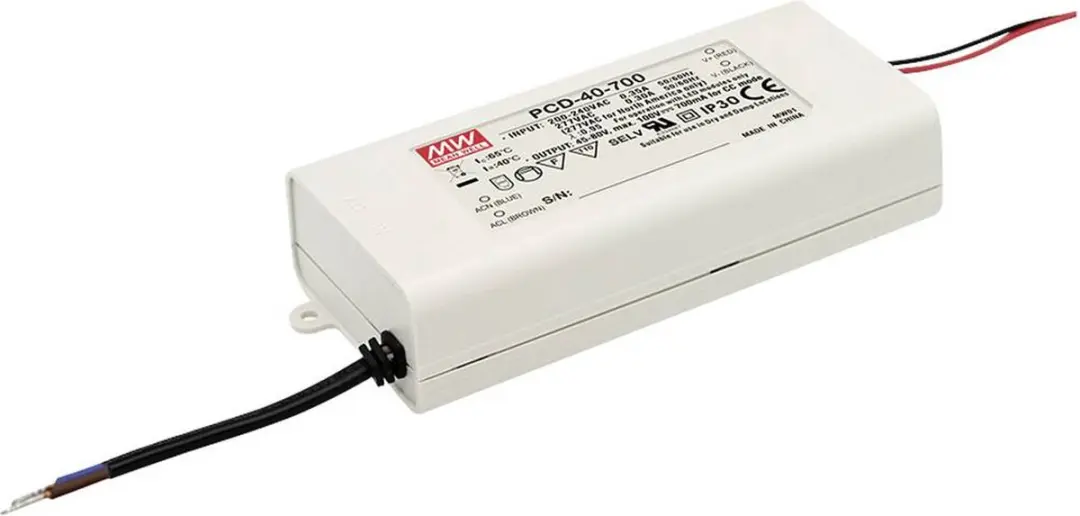 Mean Well PCD-40-350B LED-driver Constante stroomsterkte 40 W 0.35 A 70