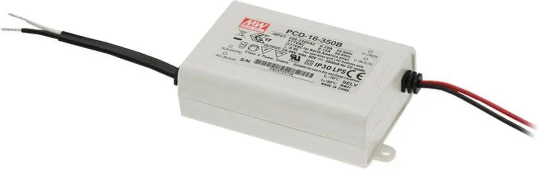 Mean Well PCD-16-350B LED-driver Constante stroomsterkte 16 W 0.35 A 24