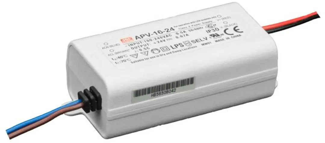 Mean Well APV-16-24 LED-transformator 24V 16W - afbeelding 3 van 3