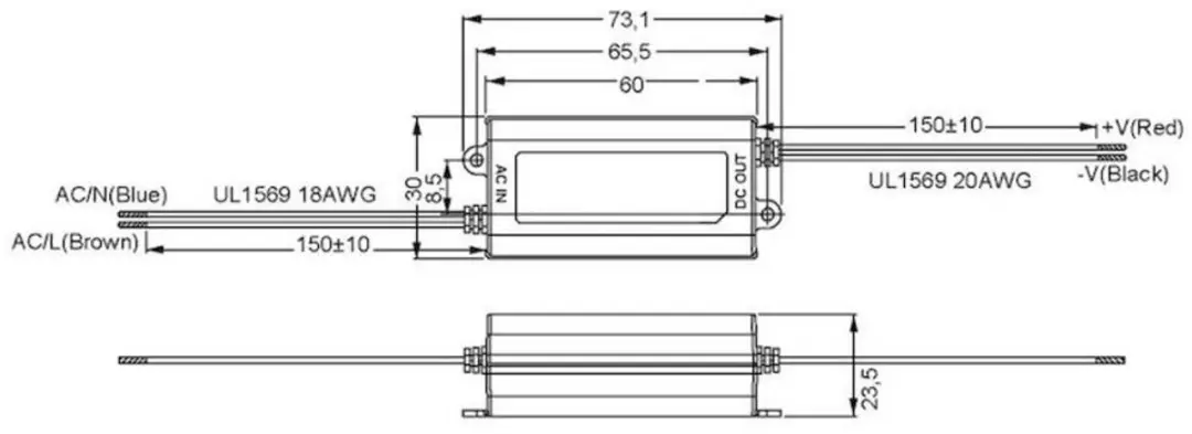 Mean Well APC-8-500 LED-driver 8W - afbeelding 2 van 2