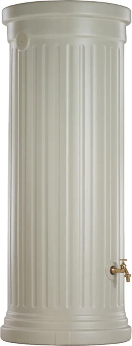 Graf regenton Zuil 1000 L beige-met kraantje