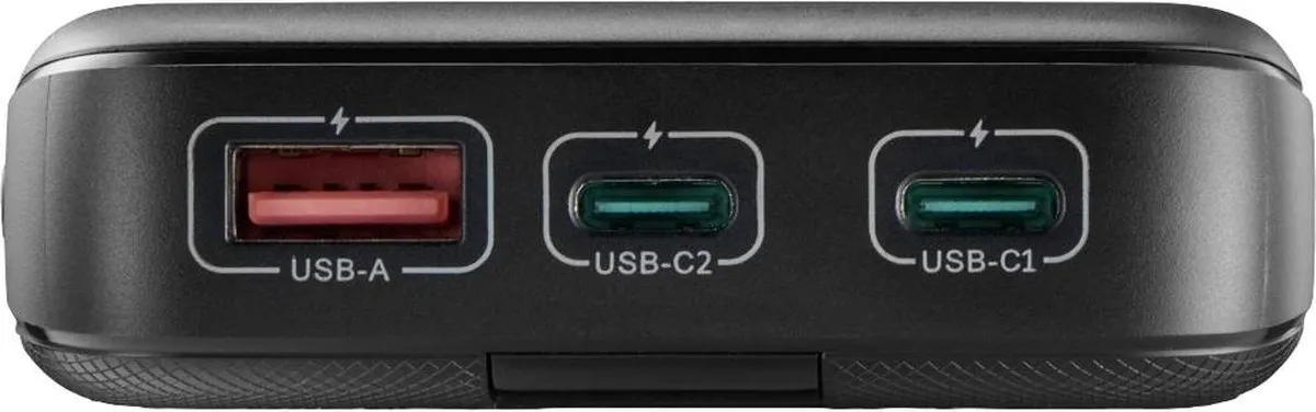 Hama Powerbank PD 20000mAh 20W - 2x USB-C 1x USB-A - Antraciet