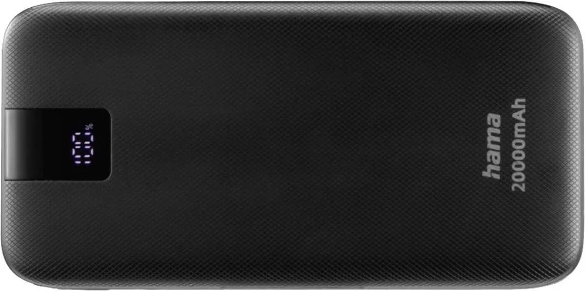 Hama Powerbank PD 20000mAh 20W - 2x USB-C 1x USB-A - Antraciet