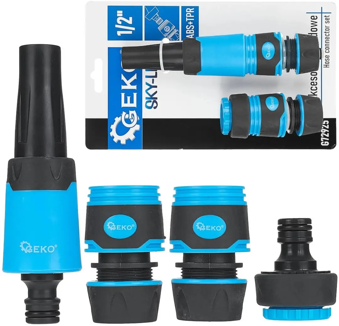 GEKO 4-delige tuinslangkoppeling set