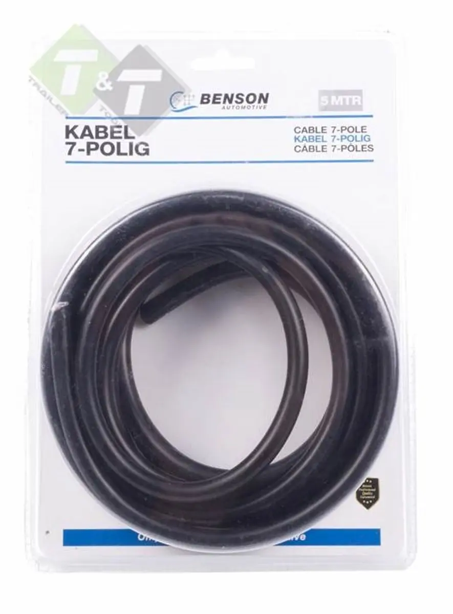 7 aderige kabel voor de aanhanger 7x 1mm2