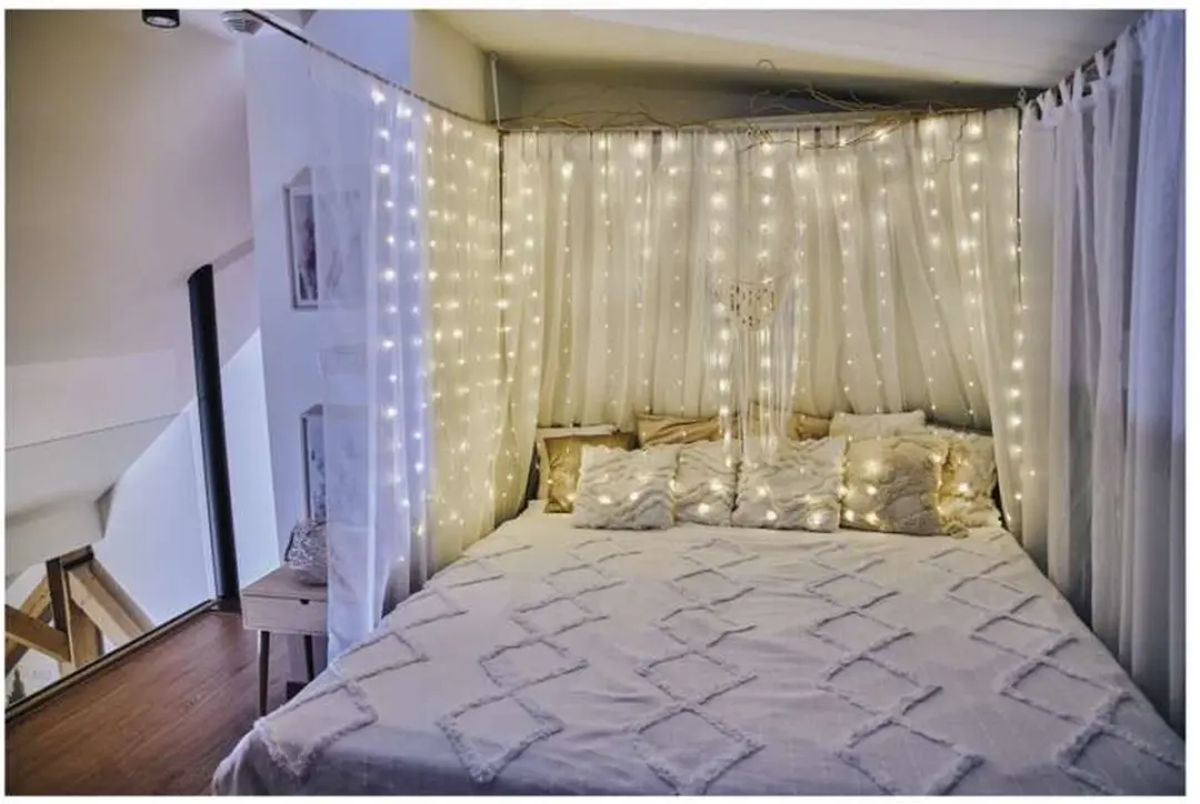 Emos D3EW01 LED-kerstgordijn - 1,7x2m - Warm Wit - afbeelding 3 van 6