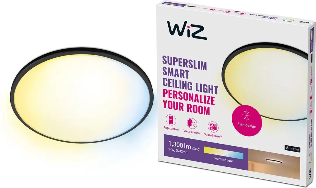 WiZ Plafondlamp SuperSlim