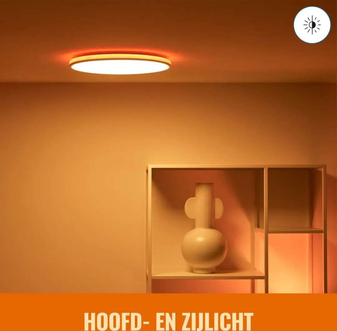 WiZ Rune Plafondlamp 21W - Ø40cm - Wit - afbeelding 6 van 6