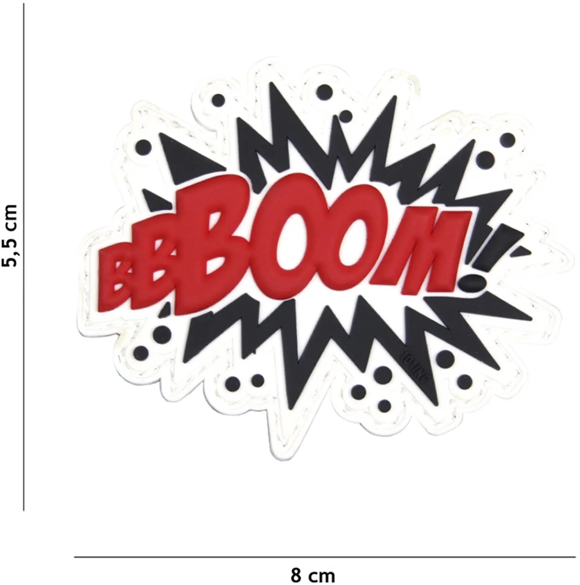 101 Inc Embleem 3D PVC Boom! Rood 18029