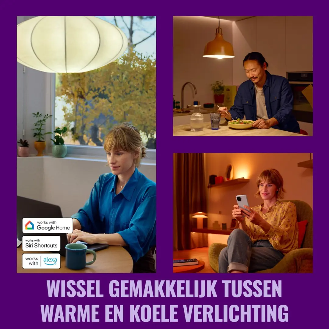 WiZ Tunable White LED E27 - 806 lm - Mat - afbeelding 4 van 6
