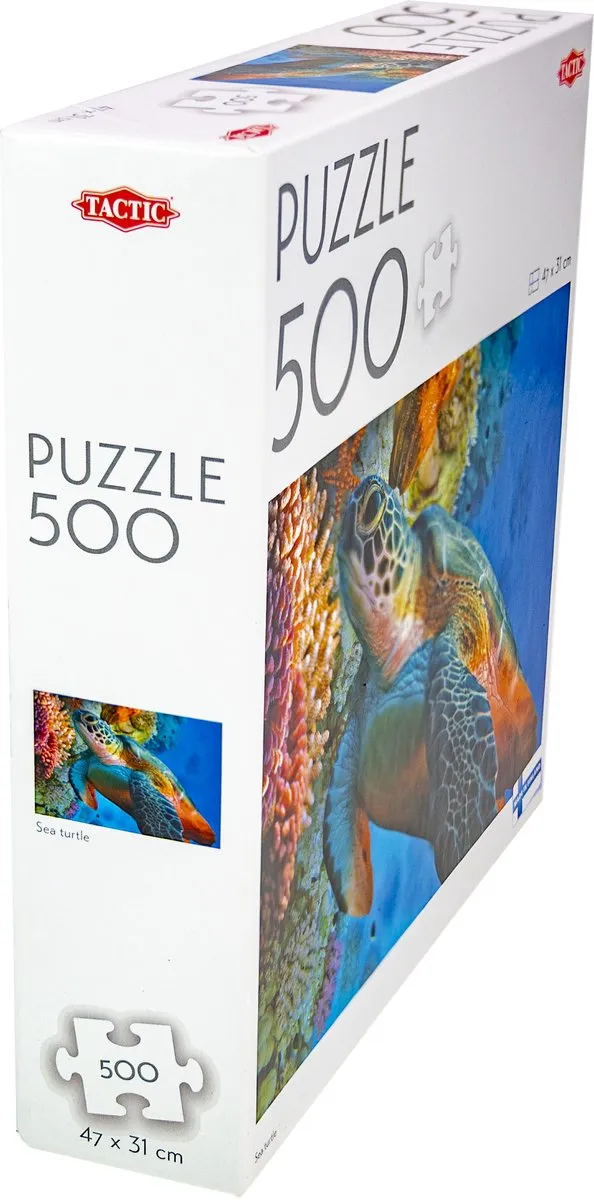 Tactic Sea Turtle Puzzel 500 Stuks - Zeeschildpad in Tropische Oceaan