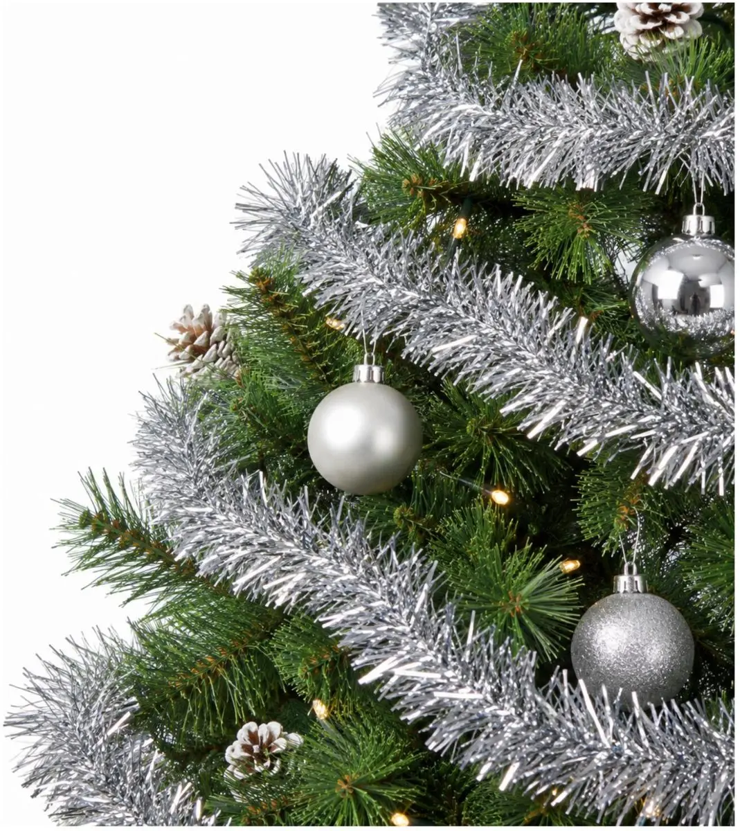 Benson Kerstslinger guirlande zilver