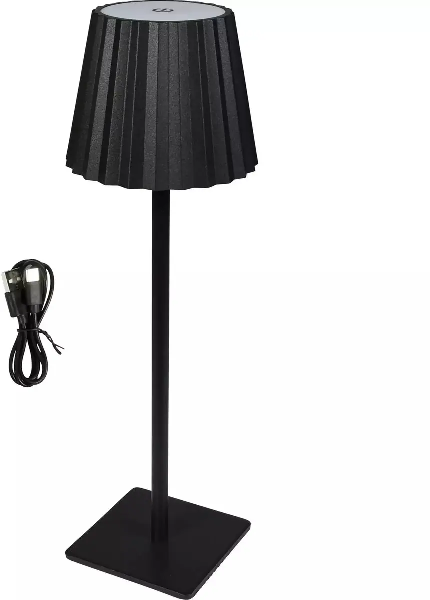 Benson Oplaadbare LED tafellamp - Dimbaar - 38 cm - Aluminium - USB-C - 4 uur werktijd