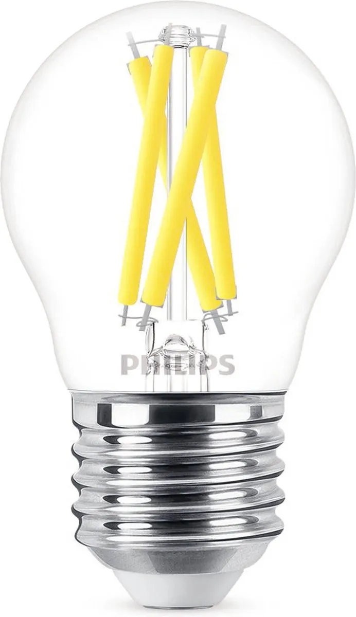 Philips LED Kogellamp Transparant 60W E27 - Warmwit
