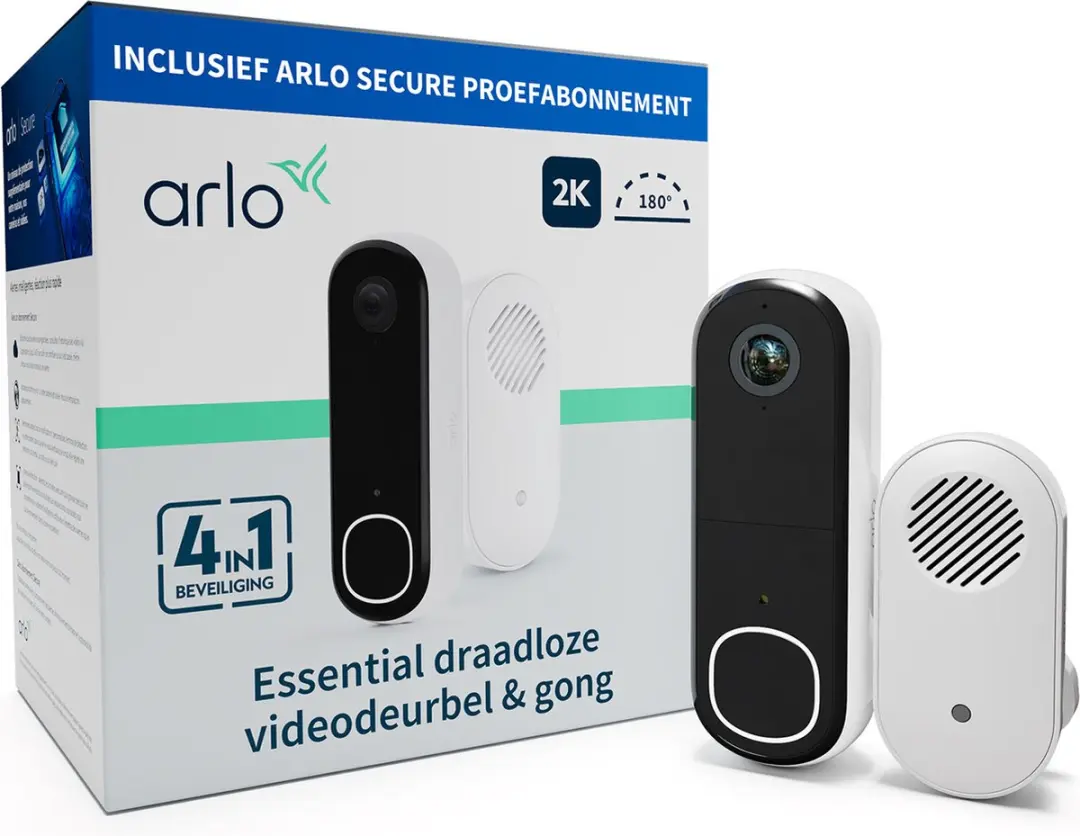 Arlo AVDK4001-100PES 2K Draadloze Video Deurbel