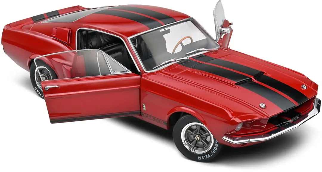 Solido Shelby Mustang GT500 1:18 Auto - Rood - afbeelding 4 van 6
