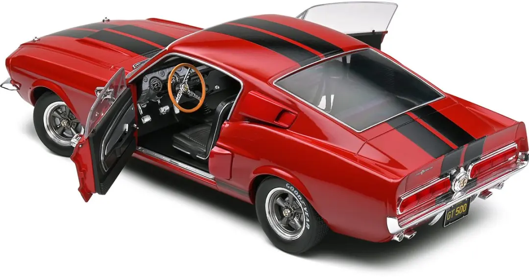 Solido Shelby Mustang GT500 1:18 Auto - Rood - afbeelding 3 van 6
