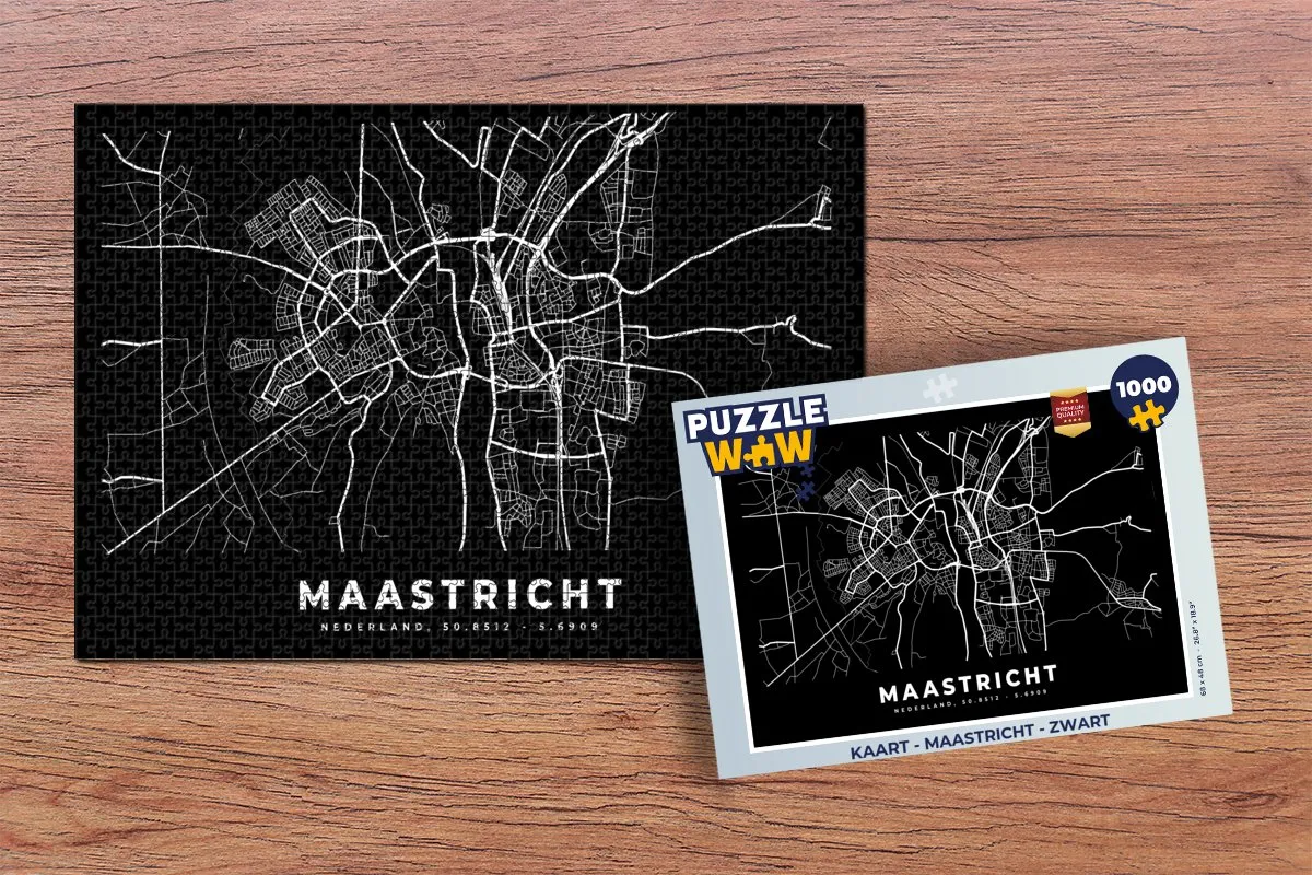 PuzzleWow Maastricht Legpuzzel 1000 Stuks - Multicolor