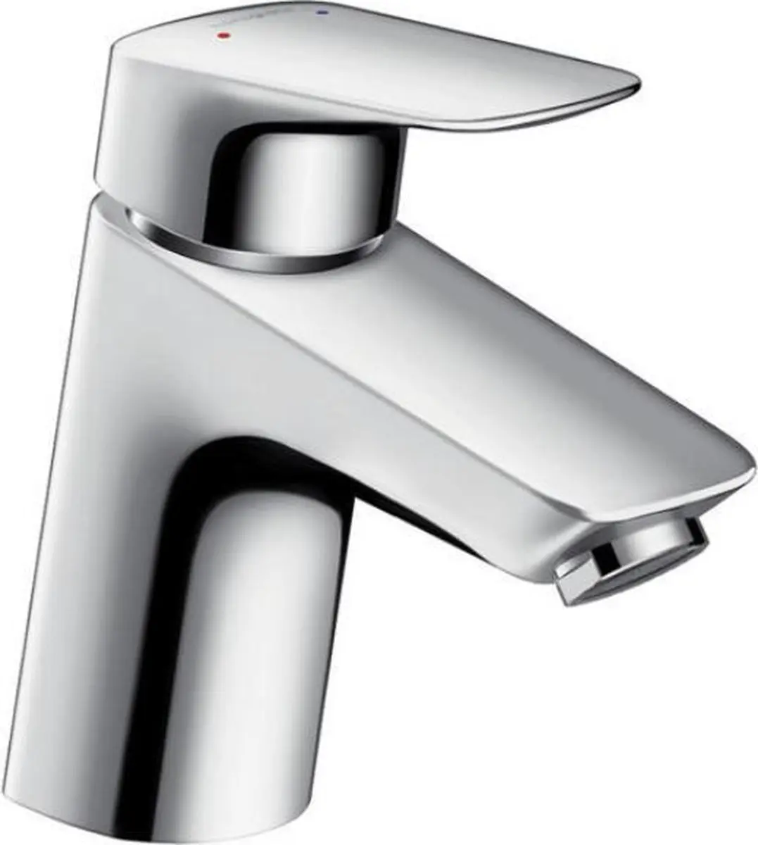Hansgrohe MyCube 1-gats wastafelkraan m-size met waste m. vaste uitloop voorspro