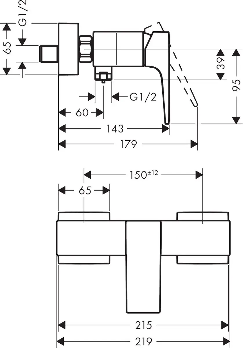Hansgrohe Metropol 32560000 Eengreeps Douchemengkraan - Chroom - afbeelding 6 van 6