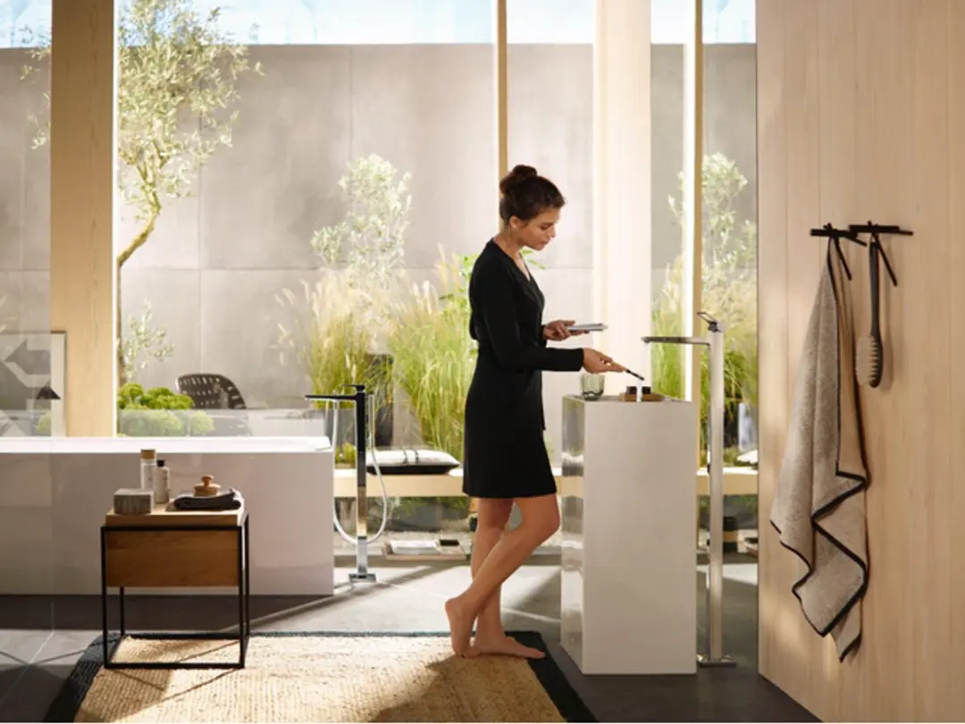 Hansgrohe Metropol Badmengkraan Vloermontage 32532000 - Chroom - afbeelding 2 van 6
