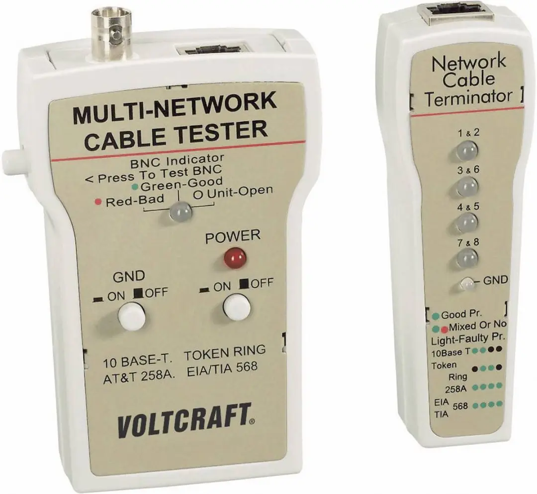 Voltcraft CT-1 Kabeltester - RJ-45, BNC - afbeelding 3 van 4