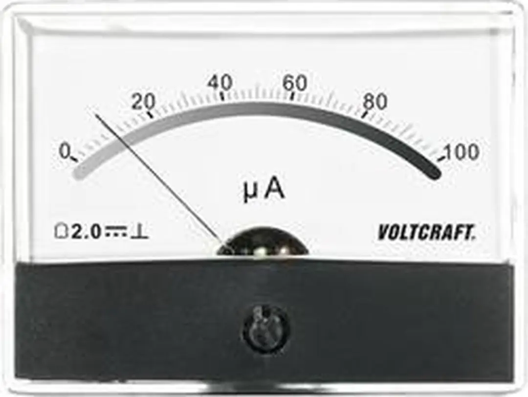 Voltcraft AM-86X65/100µA Inbouwmeter Draaispoel