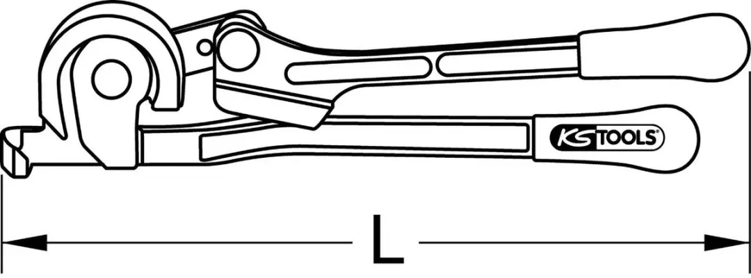 KS Tools Mini-buizenbuiger 10 mm 120.1000 - afbeelding 2 van 5