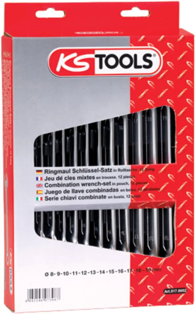 KS Tools 517.0048 Ringsleutelset met ratel 8-19mm