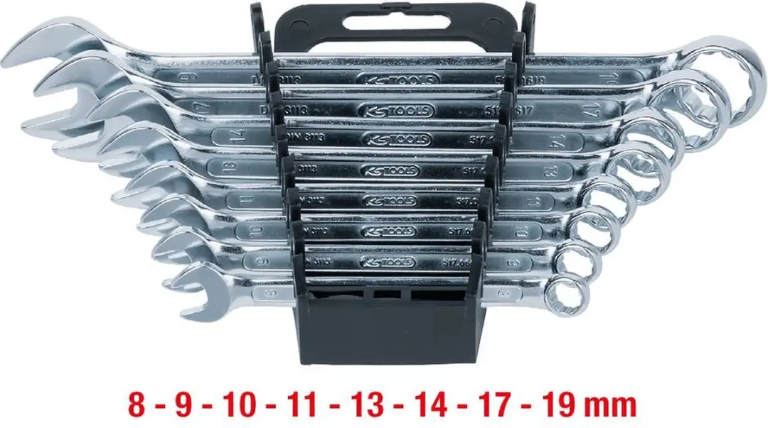 KS Tools 517.0048 Ringsleutelset met ratel 8-19mm - afbeelding 3 van 6