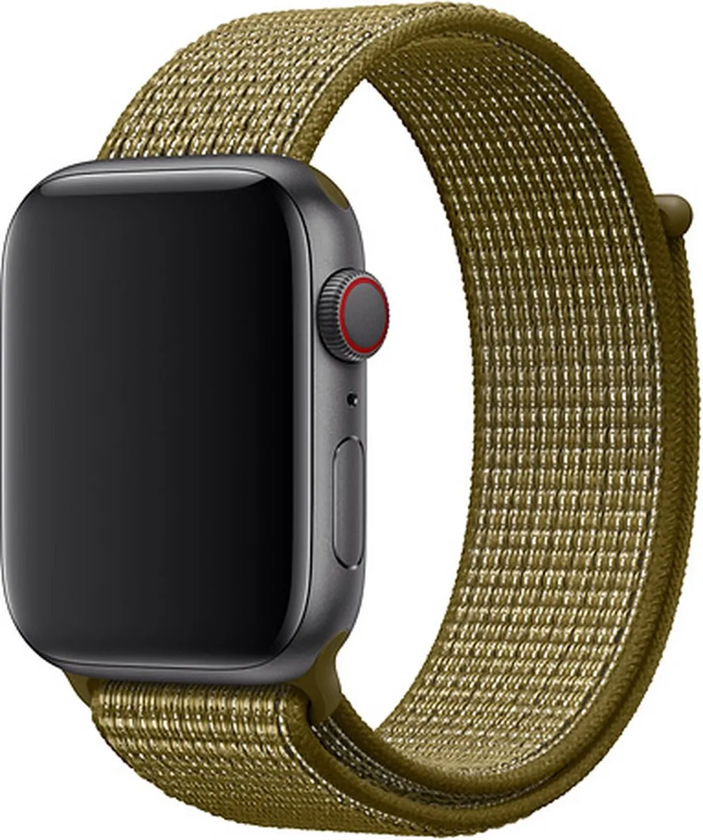 Apple Nike Sport Loop Horlogeband - Groen - 42/44/45/49mm