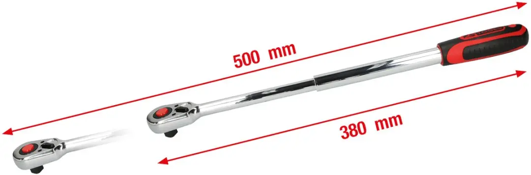 KS Tools CHROMEplus 918.1270 Telescoopratel - 1/2 inch - afbeelding 4 van 6