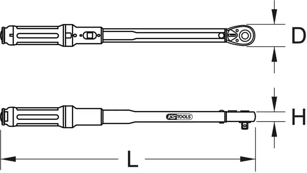 KS Tools Ergotorque Precision Momentsleutel 516.1512 1/4" - afbeelding 6 van 6