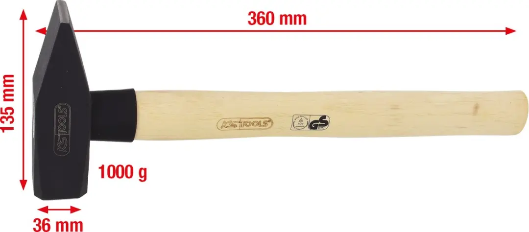 KS Tools Bankhamer 1000 g 142.1400 - afbeelding 3 van 6