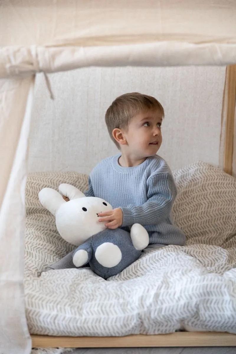 Nijntje Knuffel Fluffy - 35 cm Blauw