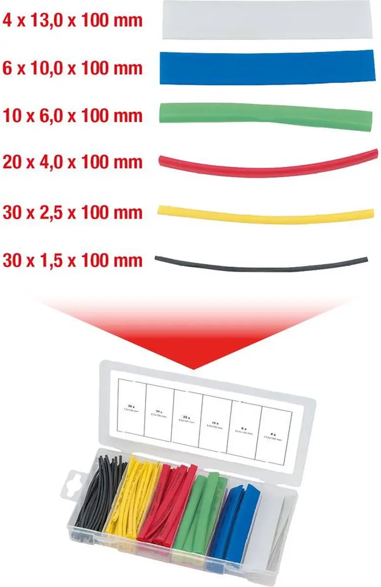 KS Tools 970.0540 Krimpkous Assortiment - 100 stuks - afbeelding 5 van 6