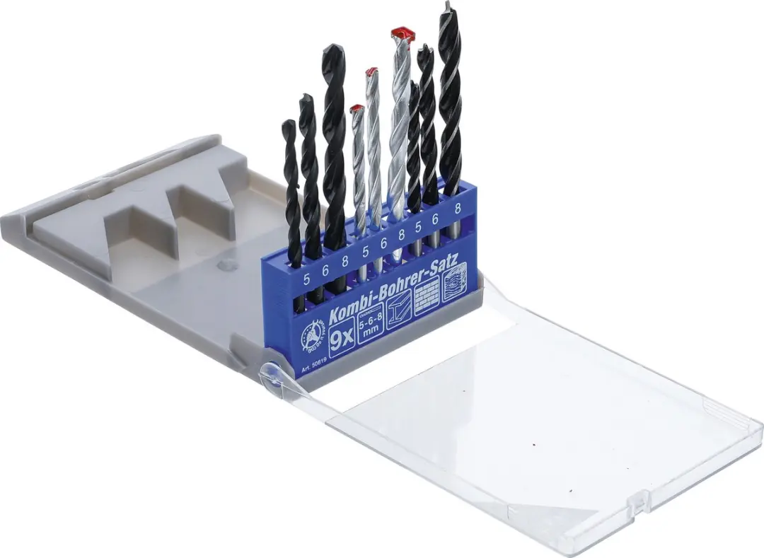 BGS technic Combinatieboorset 5-8 mm - 9 delig - afbeelding 5 van 6